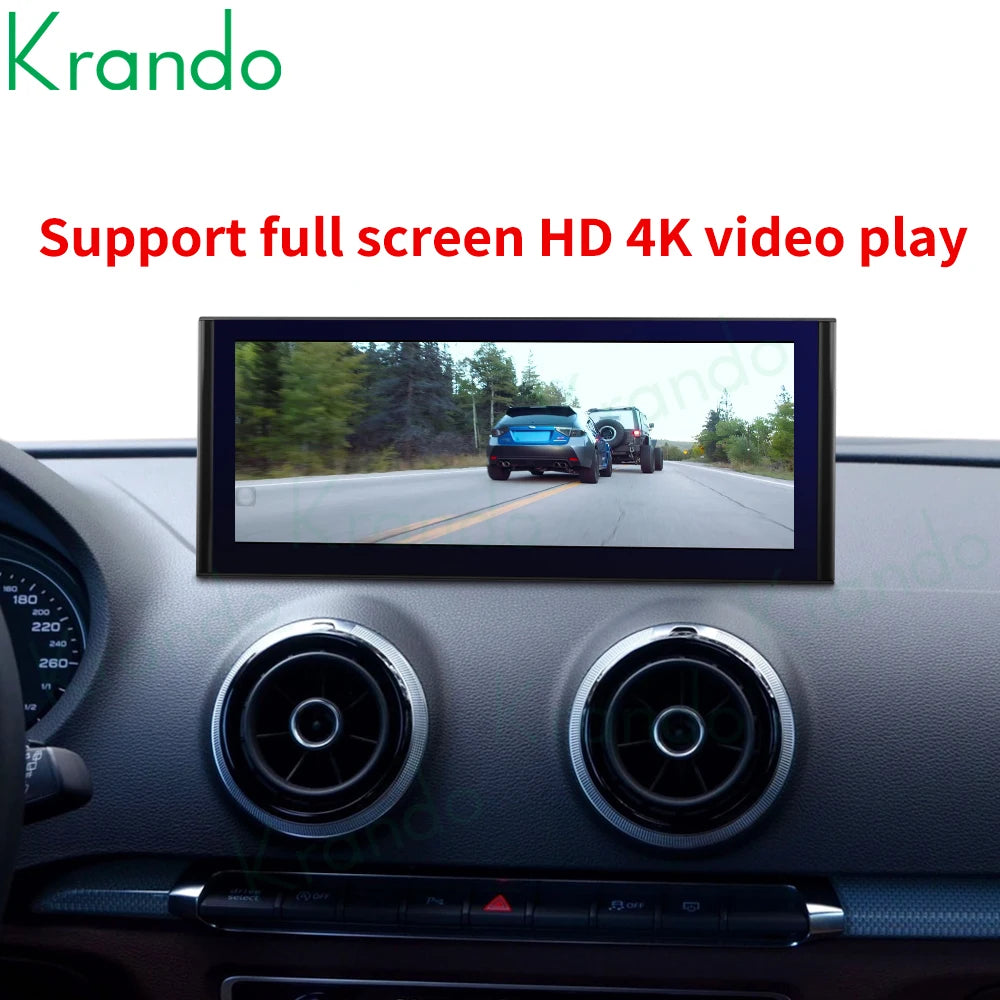 Krando 12.3”Android Screen Car Radio For Audi A3 2013-2020 Navigation GPS stereo multimedia system Wireless Head Unit player carplay android auto