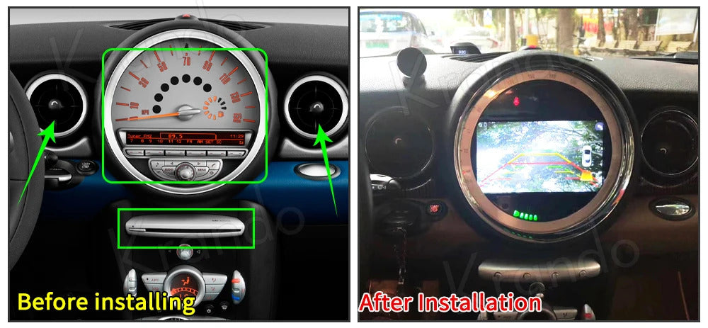 Krando 7'' GPS Auto Android Navigation For Mini Cooper R60 2006-2013 Video Player Stereo Carplay 5G