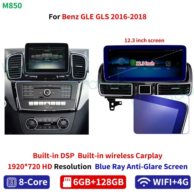 Krando 12.3'' Android car radio gps For Mercedes Benz ML GL 2012 - 2018 NTG 4.5 GLS GLE 2016-2018 NTG 5.0 autoradio navigation stereo multimedia system carplay android auto