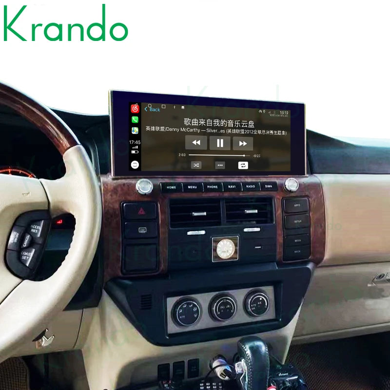 Krando 12.3" android Car Radio For Nissan Patrol Y61 2014 - 2021 gps navigation multimedia system wifi 4g carplay android auto