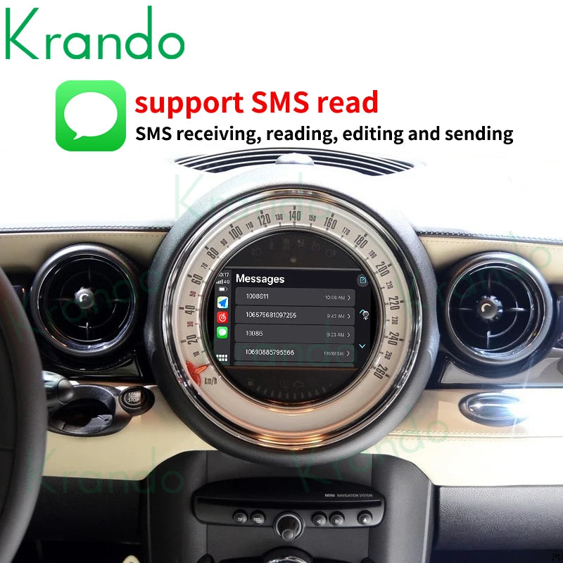 Krando Wireless Android Auto apple carplay interface module Box For BMW Mini Cooper F54 F55 F56 F60 R60 2007-2018 CIC NBT EVO Upgrade