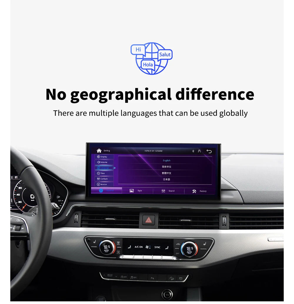 Krando 12.3 Inch Auto GPS Navigation Car Radio For AUDI A4/A4L/A5 2017-2020 Multimedia Player GPS Navigation CarPlay HD Touch