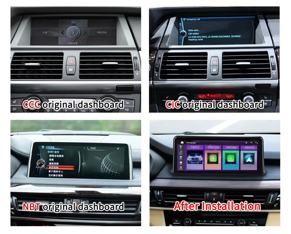 Krando 10.25 Inch Car Radio Android Auto NBT For BMW X5 E70/X6 E71 2007-2014 Multimedia Player GPS Navigation CarPlay HD Touch