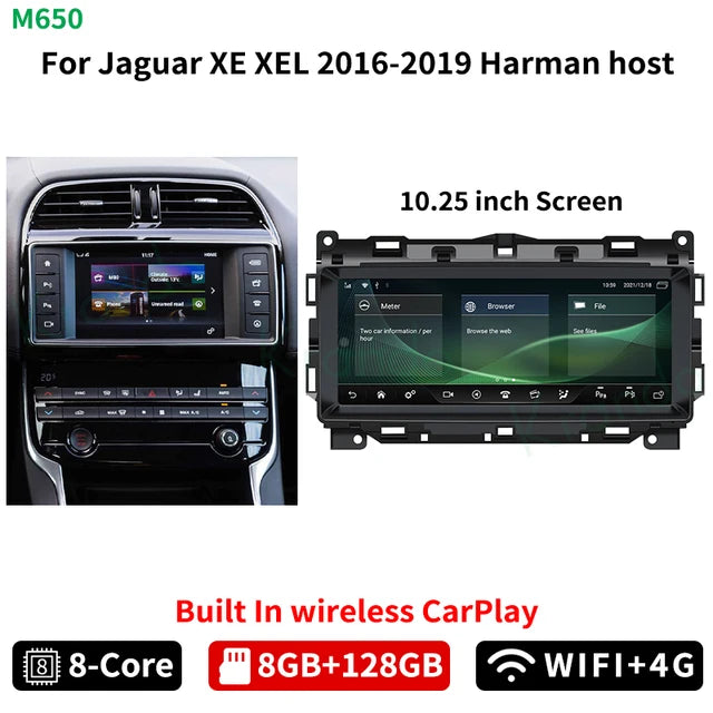 Krando 10.25" Android Car Radio GPS For Jaguar XE XF XEL F-Pace 2016 - 2019 navigation Autoradio Wireless Carplay Multimedia Player Harman system