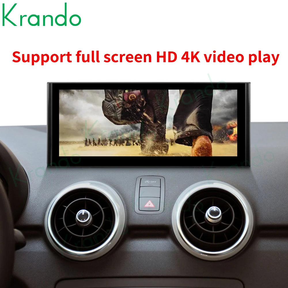 Krando 10.25'' Android Car Radio gps stereo For Audi A1 2010 - 2018 Autoradio Navigation GPS system Wireless Carplay 4G SIM DVD Multimedia touch screen headunit Player