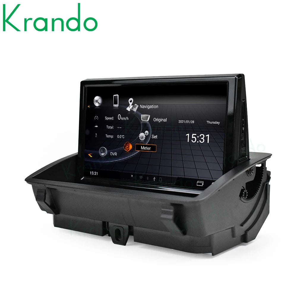 Krando 8'' Android 13  Stereo Navigation GPS Car Radio For Audi Q3 2011 - 2017 Wireless Carplay Multimedia Flip Touch Screen