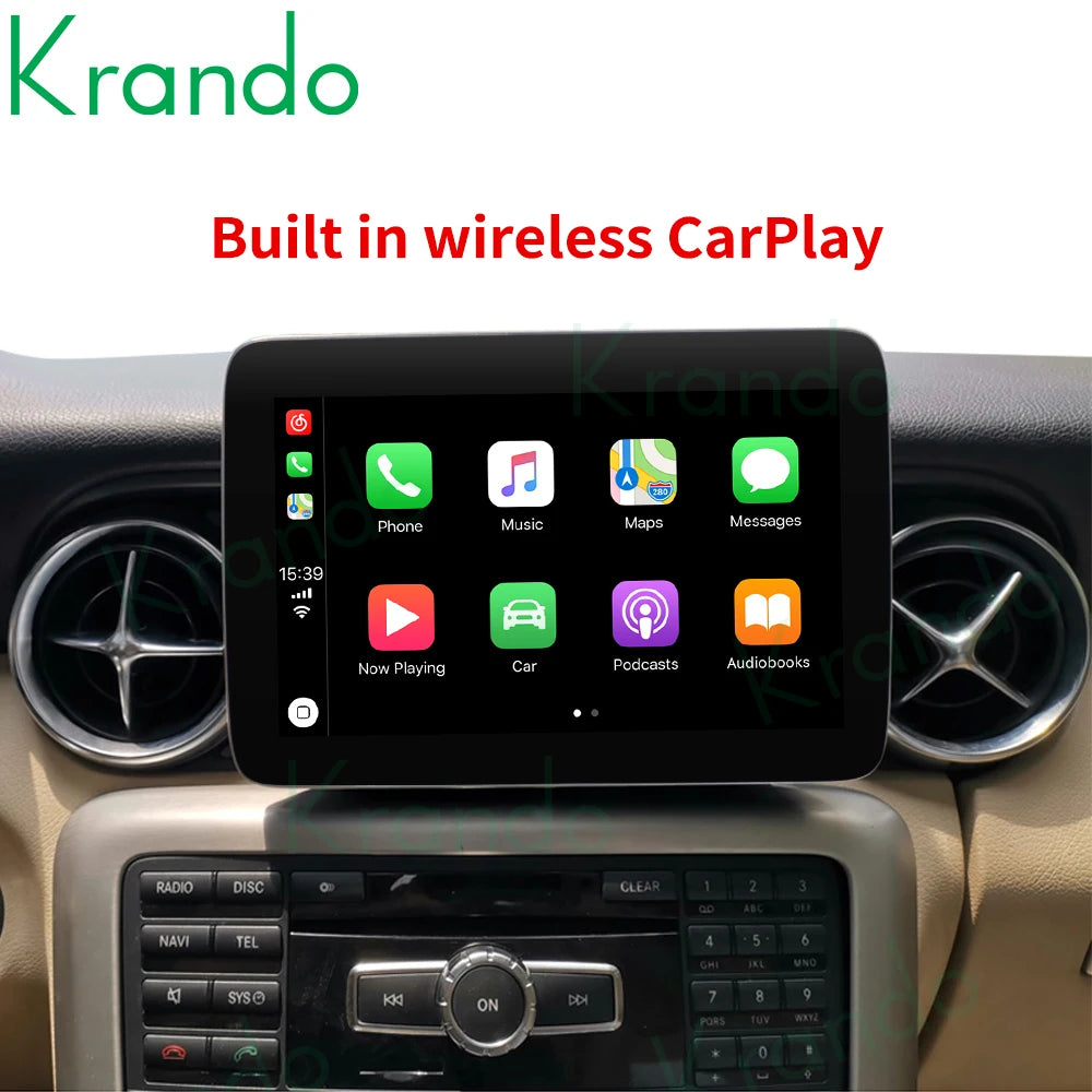 Krando 8.4" Android Car Radio gps stereo For Mercedes Benz SLK 2011 - 2018 NTG 4.5 5.0 Head Unit multimedia navigation system wireless carplay android auto 4g sim