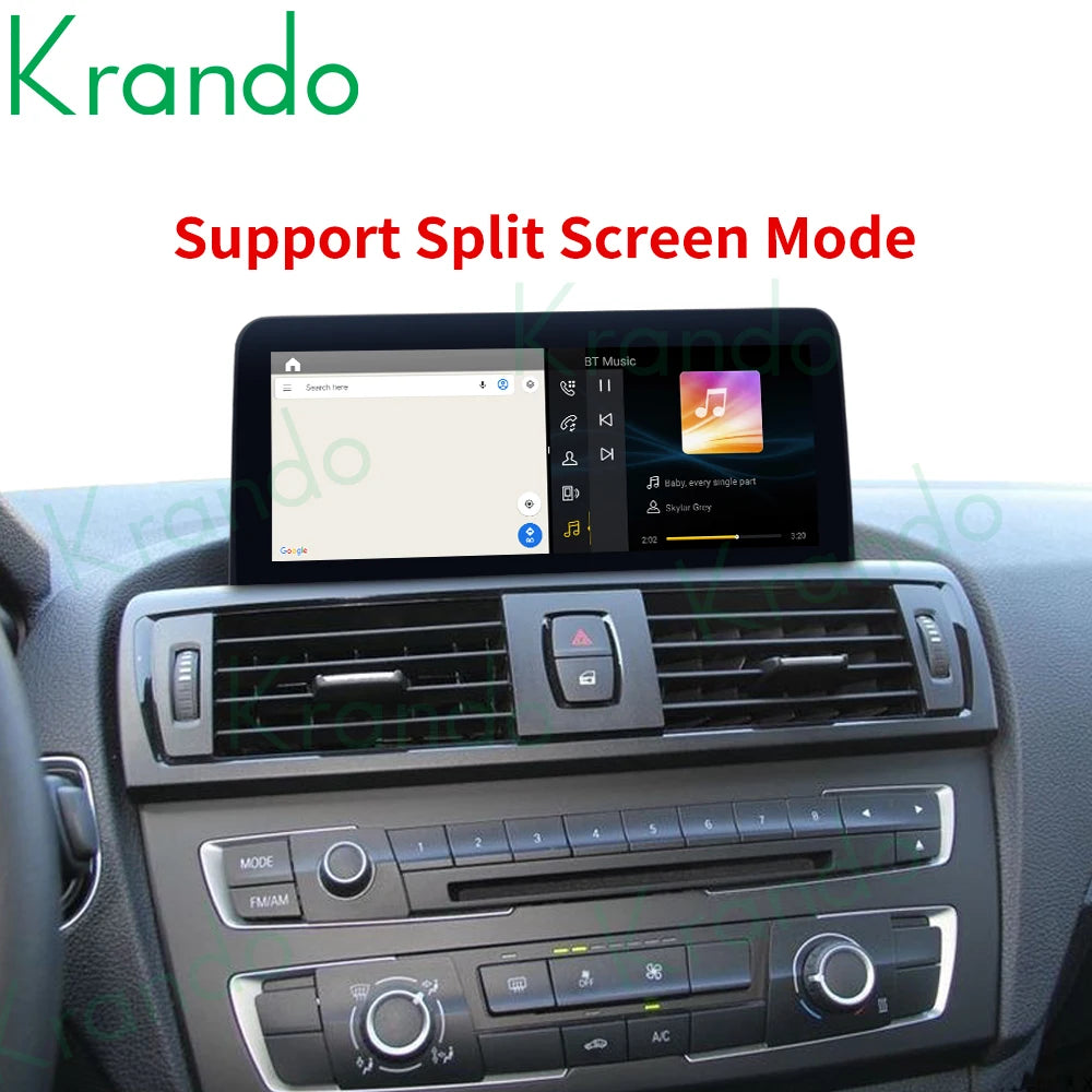 Krando 10.25'' car head unit For BMW 1 Series F20 F21 2 Series F23 Cabrio 2011-2016 android radio gps stereo navigation multimedia carplay android auto RIGHT HAND DRIVE