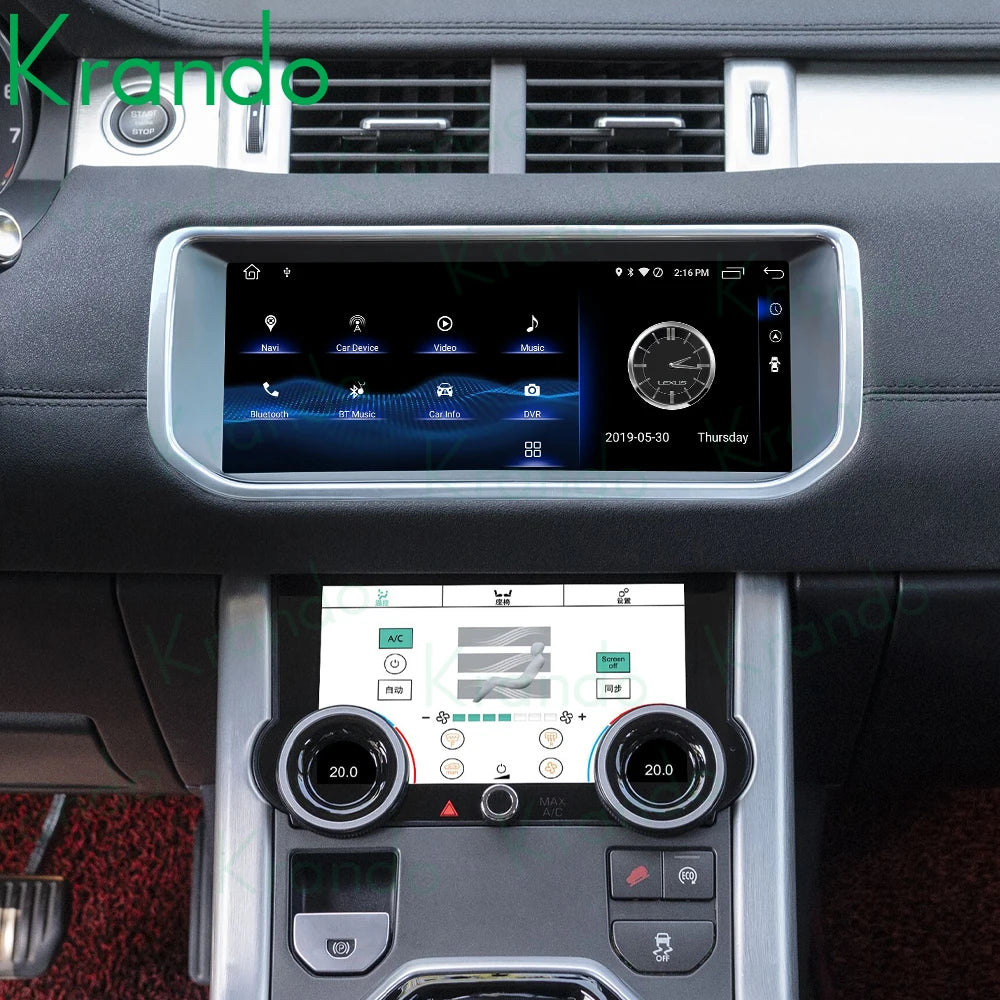 Krando 10.25" Android Car navigation gps Mutimedia radio Player For Land Rover Evoque LRX L538 2012 - 2019 Autoradio stereo Wireless Carplay Head Unit