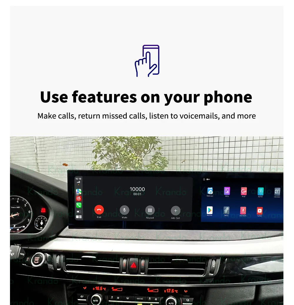 Krando 24.6'' Car Navigation for BMW X5 X6 F15 F16 2013 - 2017 Android Autoradio Screen Wireless Carplay Multimedia Head Unit