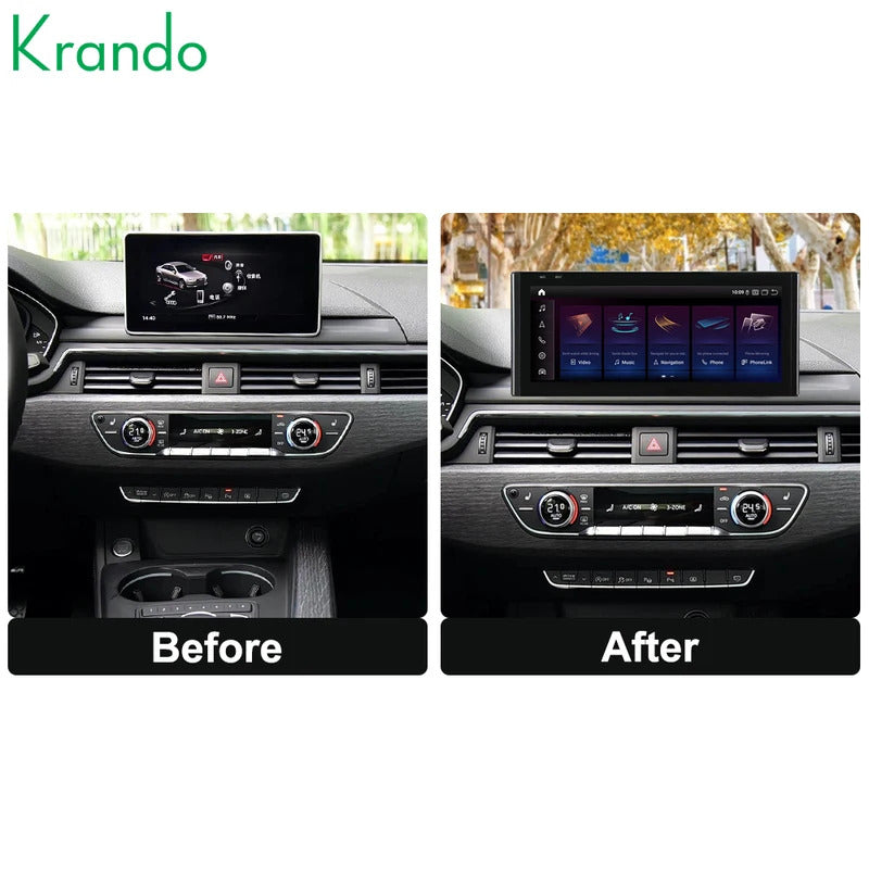 Krando 12.3 Inch DVD Auto NBT System For AUDI A4/A4L/A5 2017-2020 SNavigation CarPlay HD Touch Screen Head
