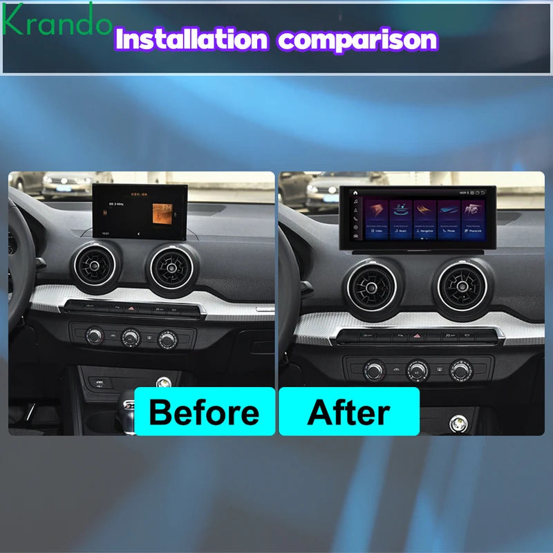 Krando 10.25 Inch DVD Auto NBT System For AUDI Q2/Q2L 2018-2020 SNavigation CarPlay HD Touch Screen Head