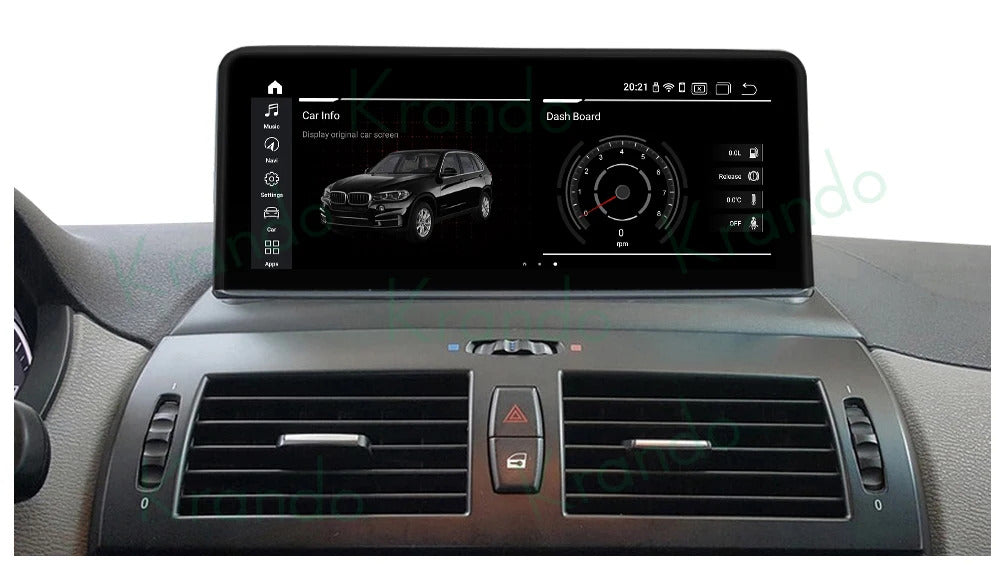 Krando 12.3 Inch Navigation Car Radio Android For BMW X3 E83 2004-2009 Head Unit Multimedia Player 4G autoradio
