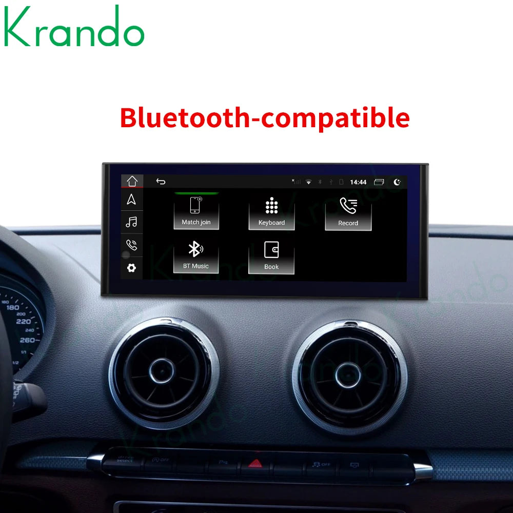 Krando 12.3”Android Screen Car Radio For Audi A3 2013-2020 Navigation GPS stereo multimedia system Wireless Head Unit player carplay android auto