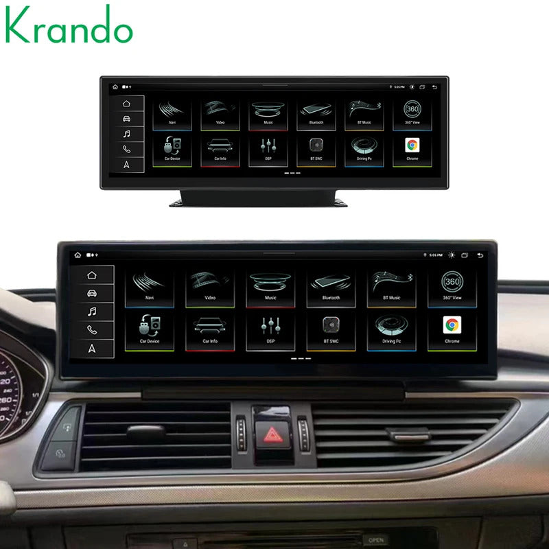 Krando 14.9 Inch Auto NBT System For AUDI A6/A6L/A7 2012 Stereo Multimedia Player GPS Navigation CarPlay HD Touch Screen Head