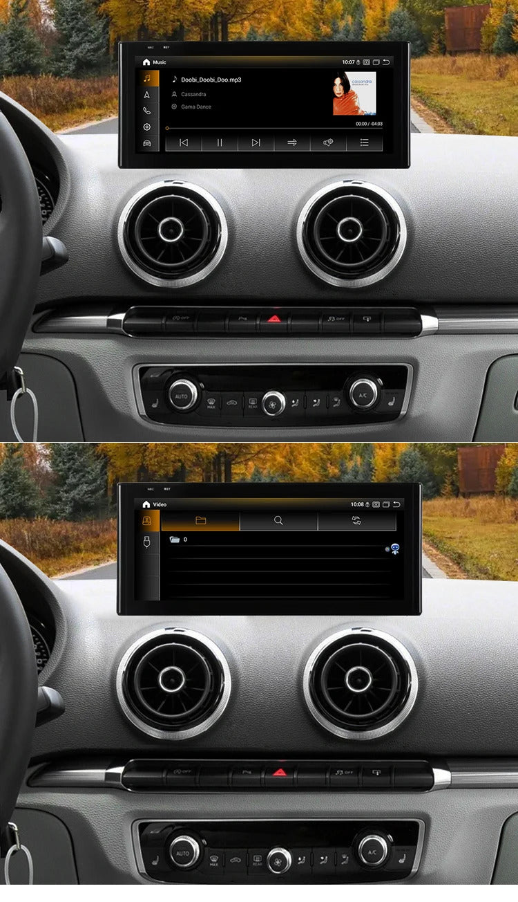 Krando 12.3 Inch Android Auto Radio  Screen For AUDI A3 2013-2020 CarPlay HD Touch Screen Head