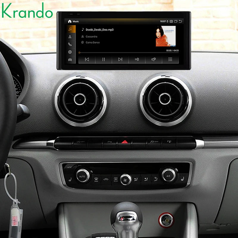 Krando 10.25 Inch Android Auto Radio  Screen For AUDI A3 2013-2020 CarPlay HD Touch Screen Head