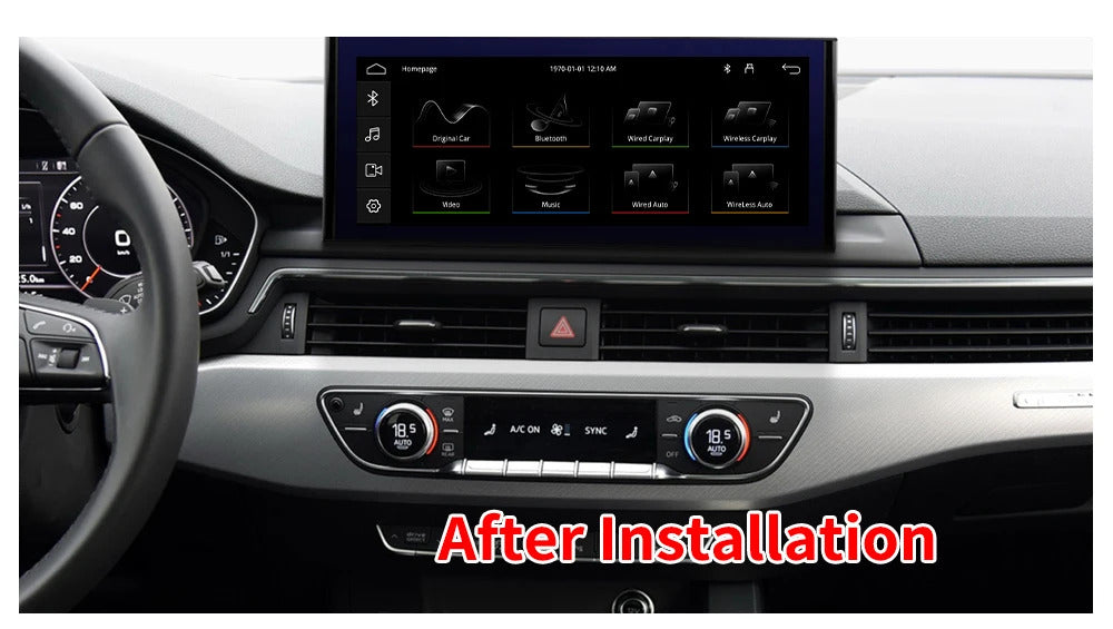 Krando 12.3 Inch Auto GPS Navigation Car Radio For AUDI A4/A4L/A5 2017-2020 Multimedia Player GPS Navigation CarPlay HD Touch