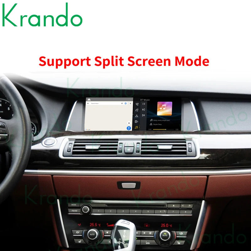 Krando 10.25 Inch Carplay Android For BMW 5 Series F07 GT 2011-2012 Stereo Multimedia Player GPS Navigation CarPlay HD Touch