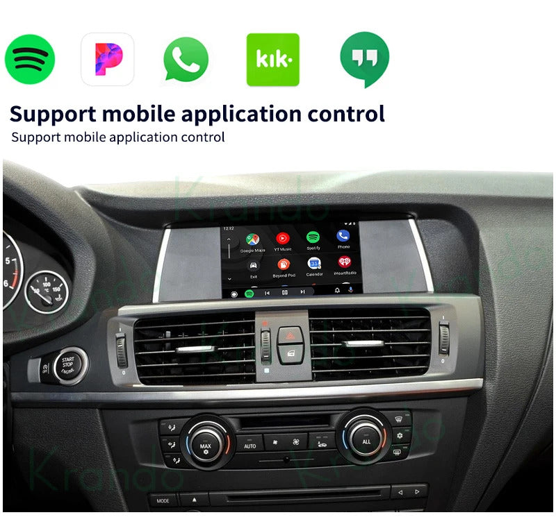 Krando 8.8'' Multimedia Video Android Auto GPS For BMW X3 F25 X4 F26 2011-2022 DVD Video Player Stereo Auto GPS Navigation