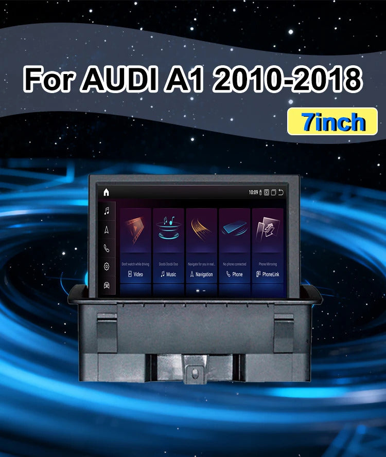 Krando 7 Inch  Auto NBT System For AUDI A1 2010-2018 Stereo Multimedia Player GPS Navigation CarPlay