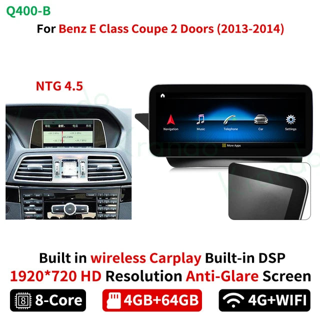 Krando 10.25'' Car Radio GPS stereo For Mercedes Benz E Coupe C207 E200 E230 2009 - 2016 android autoradio head unit navigation multimedia carplay android auto