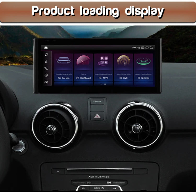 Krando 10.25 Inch Auto GPS Navigation Car Radio For AUDI A1 2010-2018 Multimedia Player GPS Navigation CarPlay HD Touch
