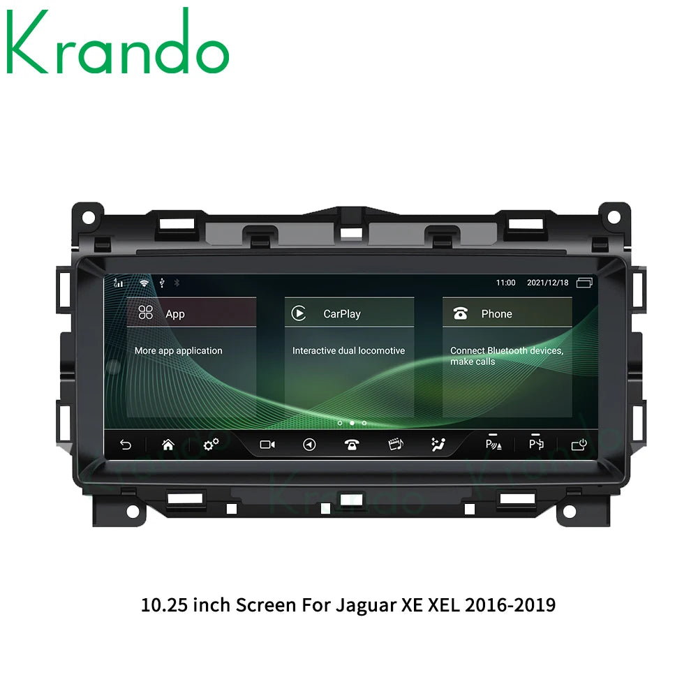 Krando 10.25" Android Car Radio GPS For Jaguar XE XF XEL F-Pace 2016 - 2019 navigation Autoradio Wireless Carplay Multimedia Player Harman system