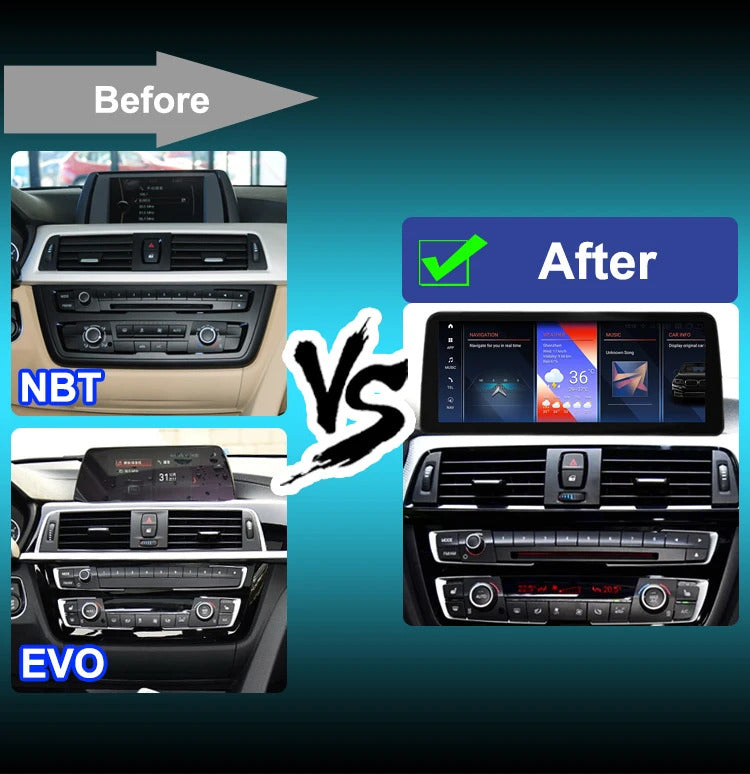 Krando 12.3'' Android GPS Navigation Auto Car Radio For BMW 3/4 Series F30/F31/F32/F33/F34/F35/F36 Stereo Auto GPS Navigation