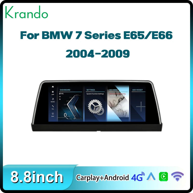 Krando 8.8'' GPS Android Auto NBT Car Radio For BMW 7 Series E65 / E66 2004-2009 Stereo Auto GPS Navigation