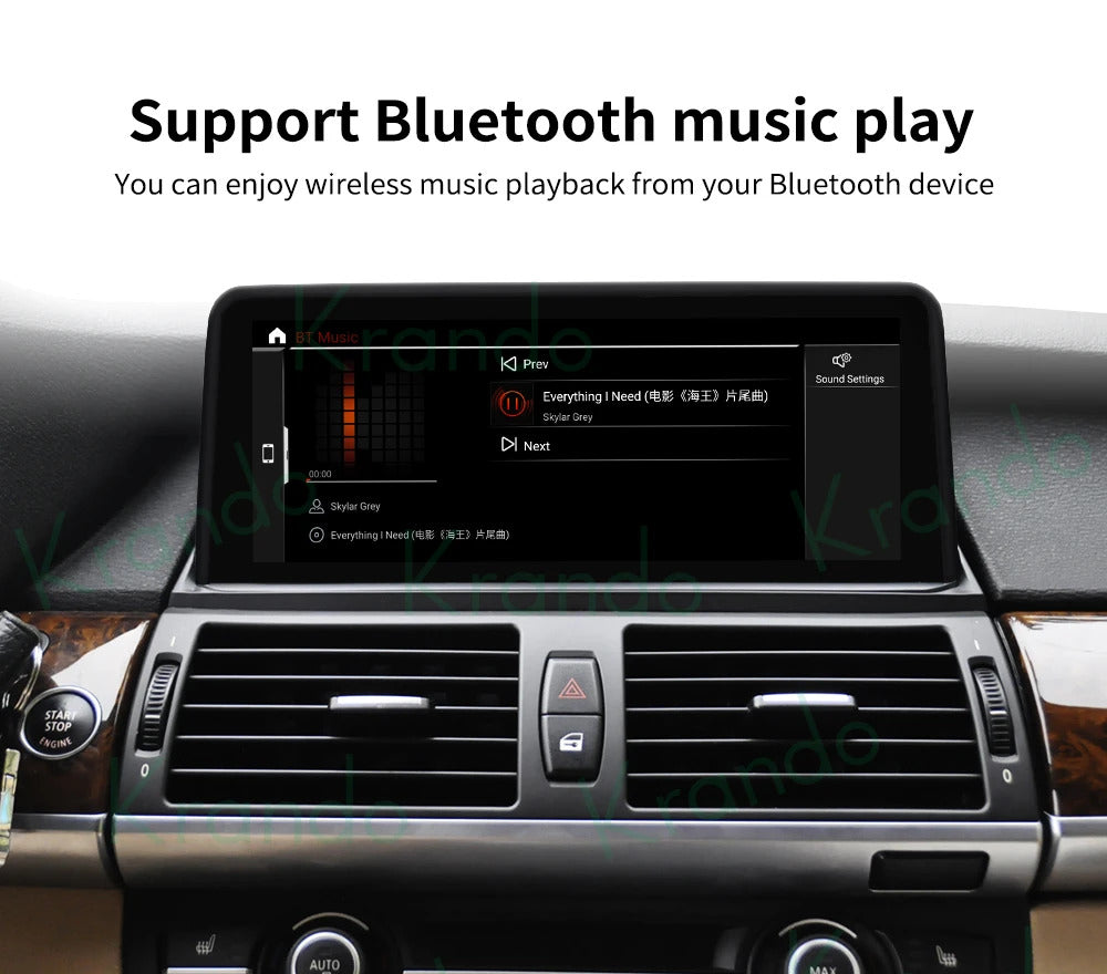 Krando 10.25''  Android Navigation Head Unit Wireless For BMW E53 X5 1998-2006 Player Stereo Carplay 5G