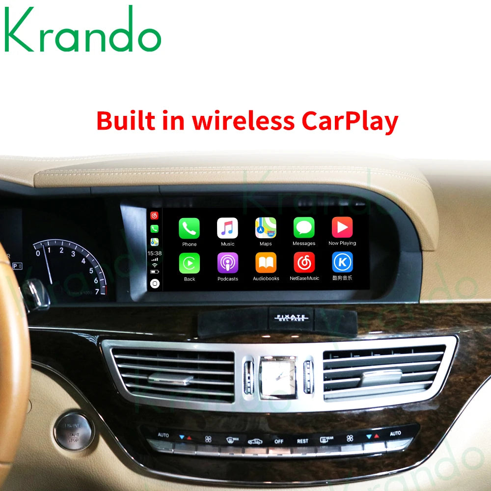 Krando 10.25" Android Car Radio head unit For Mercedes Benz S W221 W216 CL 2005 - 2013 gps stereo navigation multimedia OEM Style carplay android auto