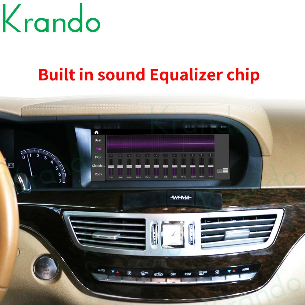 Krando 10.25" Android Car Radio head unit For Mercedes Benz S W221 W216 CL 2005 - 2013 gps stereo navigation multimedia OEM Style carplay android auto