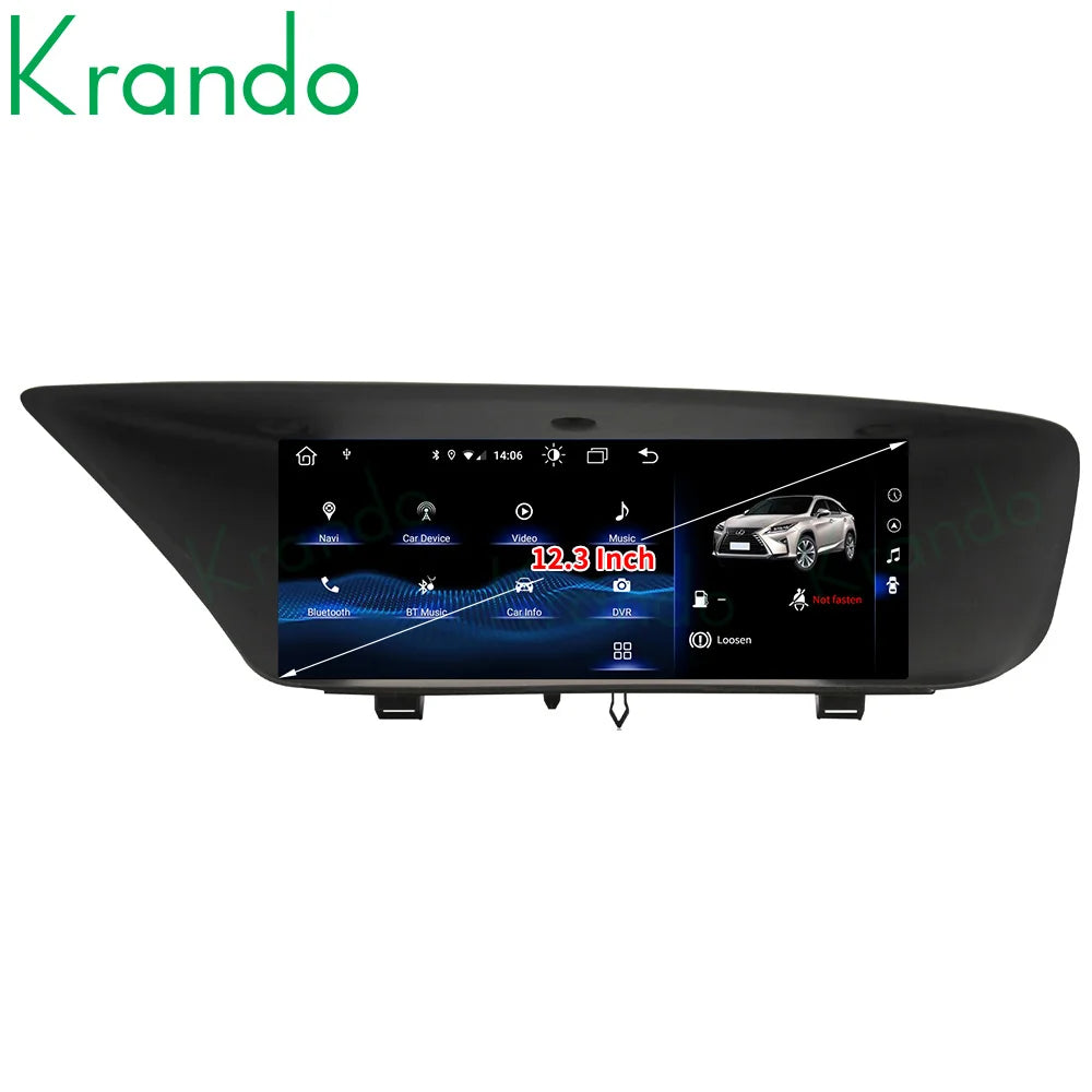 Krando 12.3" car navigation For Lexus GS 2014-2017 android radio gps stereo head unit multimedia system