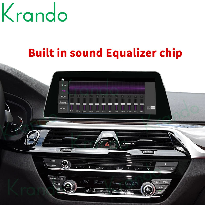 Krando 10.25'' Android Car Radio GPS For BMW 5 Series G30 EVO 2018 - 2020 Autoradio Stereo navigation multimedia system player wifi 4g carplay android auto