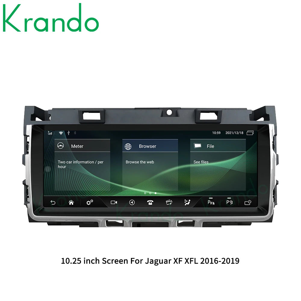 Krando 10.25" Android Car Radio GPS For Jaguar XE XF XEL F-Pace 2016 - 2019 navigation Autoradio Wireless Carplay Multimedia Player Harman system