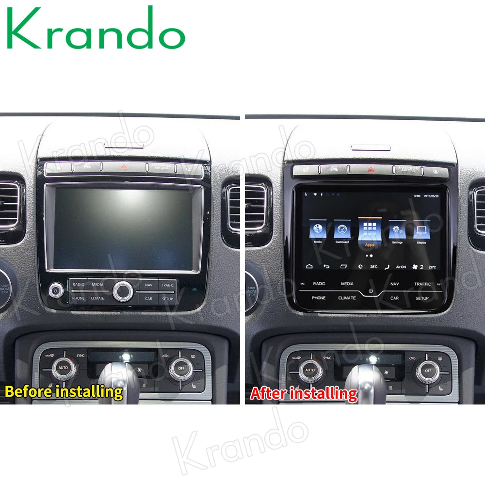 Krando 8.4" Android Car radio gps for VW Volkswagen Touareg 2011 - 2017 RNS850 stereo navigation multimedia head unit carplay android auto