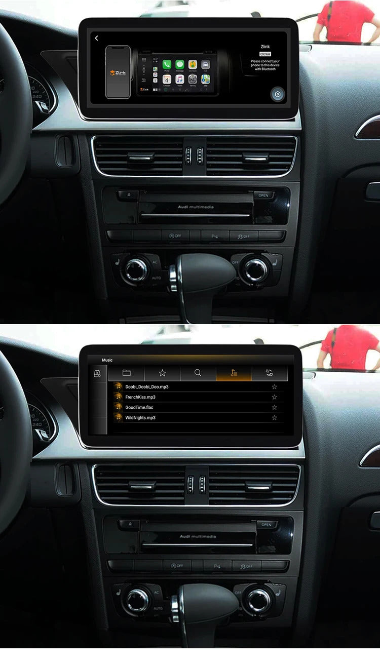 Krando 12.3 inch Auto Stereo Autoradio CarPlay Bluetooth For AUDI A4/A4L/A5 2009-2015  Car Radio Multimedia Player WIFI