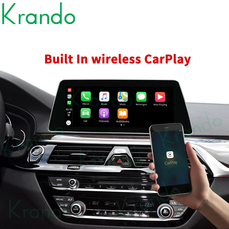 Krando 10.25'' Android Car Radio GPS For BMW 5 Series G30 EVO 2018 - 2020 Autoradio Stereo navigation multimedia system player wifi 4g carplay android auto