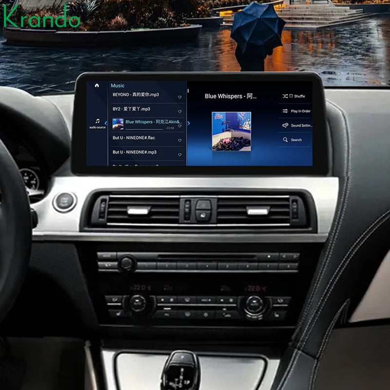 Krando 12.3'' Auto GPS Android Navigation car radio For BMW 6 Series F06/F12 2010-2017 Video Player Stereo Carplay 5G