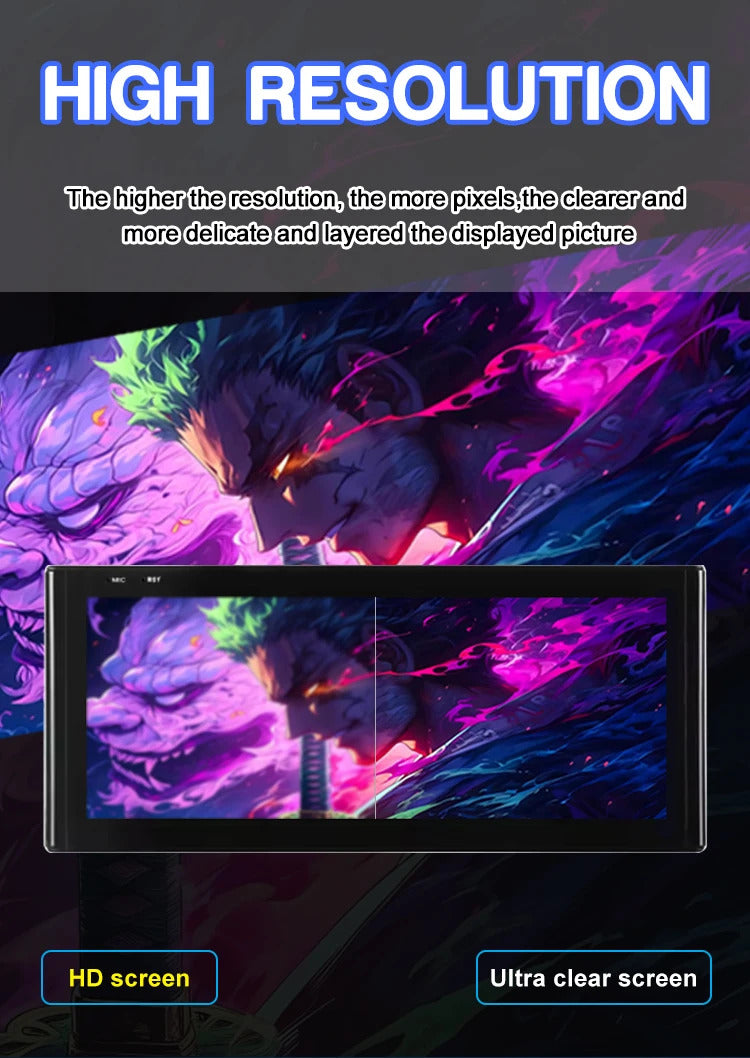 Krando 12.3 Inch Android Auto Radio  Screen For AUDI A8 2010-2017 CarPlay HD Touch Screen Head