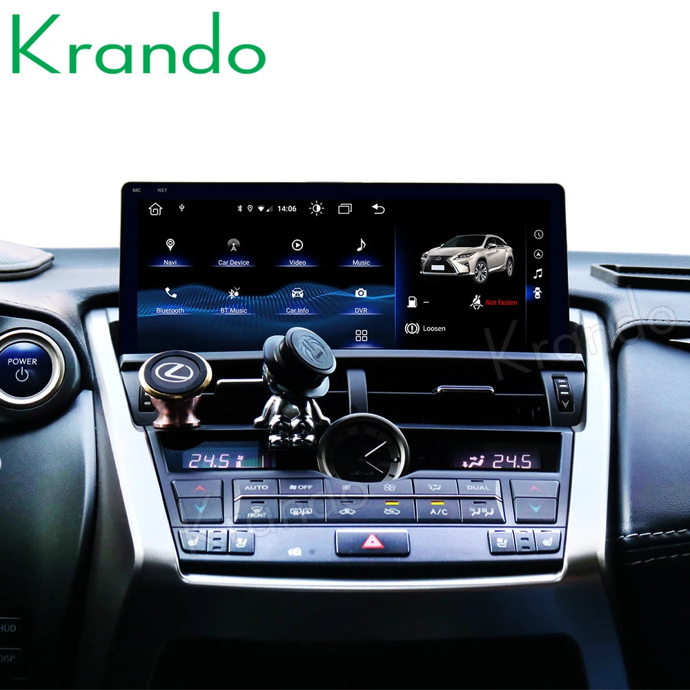 Krando 10.25" android car radio For Lexus NX 200t 300h 2013 - 2017 head unit stereo navigation system carplay android auto 4g sim