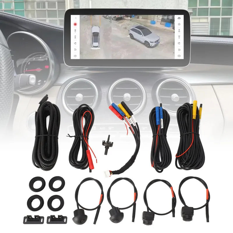 Auto All Round View Camera System 360 Car Camera Starlight Night Vision IP68 Waterproof Plug and Play for Android Auto Radio