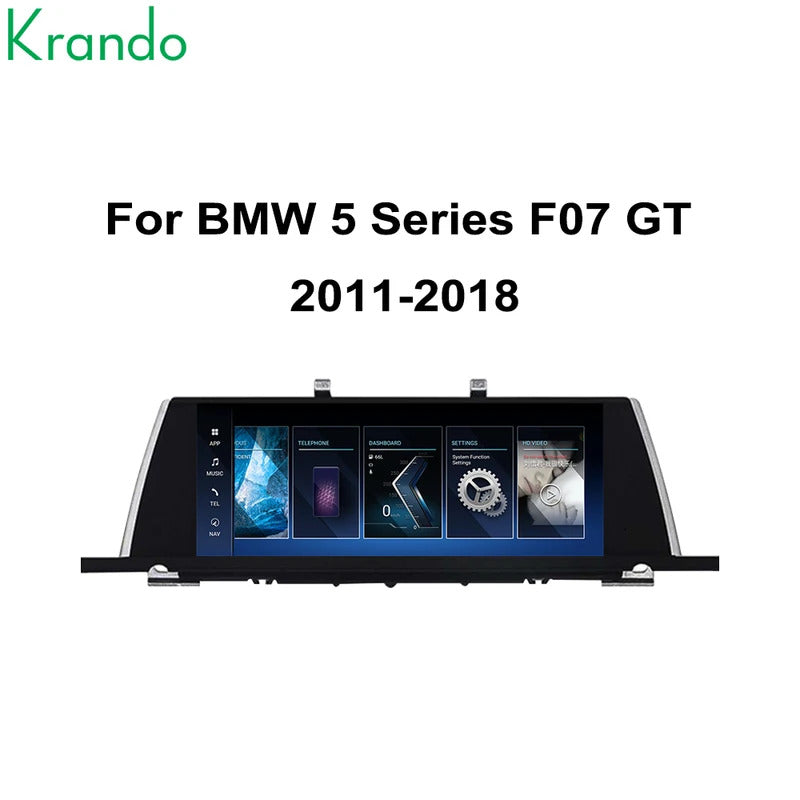 Krando 10.25'' Android Carplay Car Radio Car Multimedia for BMW 5 Series F07 GT 2011-2018 GPS Stereo Screen LHD