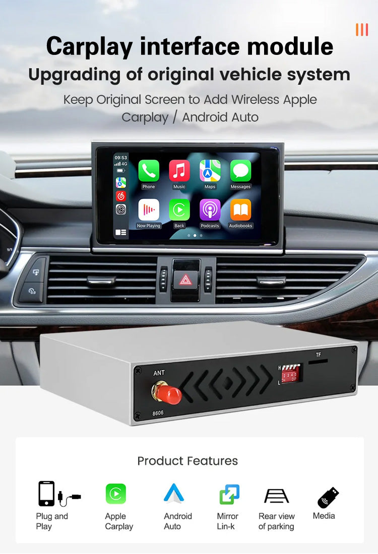 krando apple carplay interface module android auto wireless